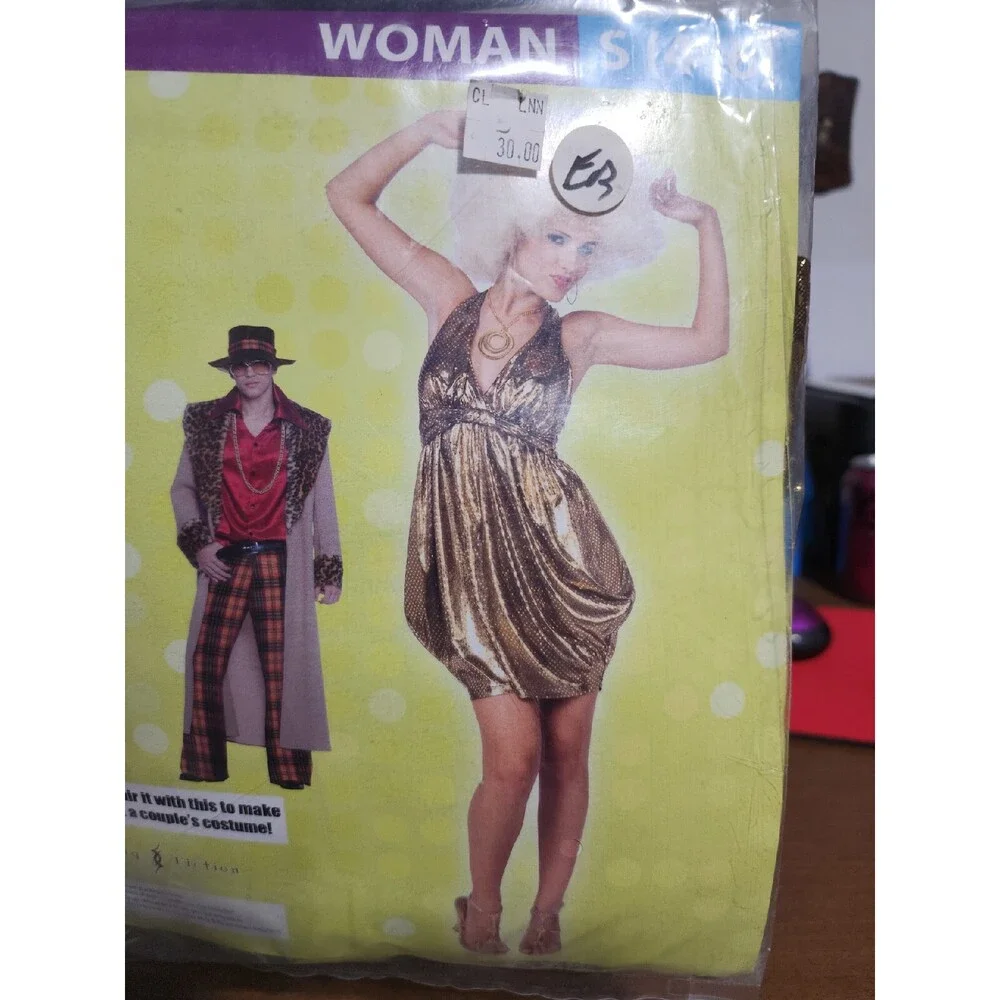 XX 5116 Disco Lady Dress Sexy Woman Costume Living Fiction